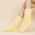 thumbnail image 1 of GZWYHT Crew Socks,Knee High Stockings Women Thick Super Warm For Winter Home Fuzzy Socks Super Soft Comfort Of Coral Fleece Slipper Socks Dress Socks,Slouch Socks,Cute Socks D, 1 of 5