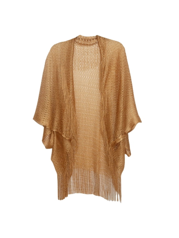 Dress Cover Up Formal,Fringed Shawl Wrap Fringed Wrap Sweater Pullover Cape Gifts For Women Chiffon Shawls And Wraps For Evening Dresses Knitwear Cape