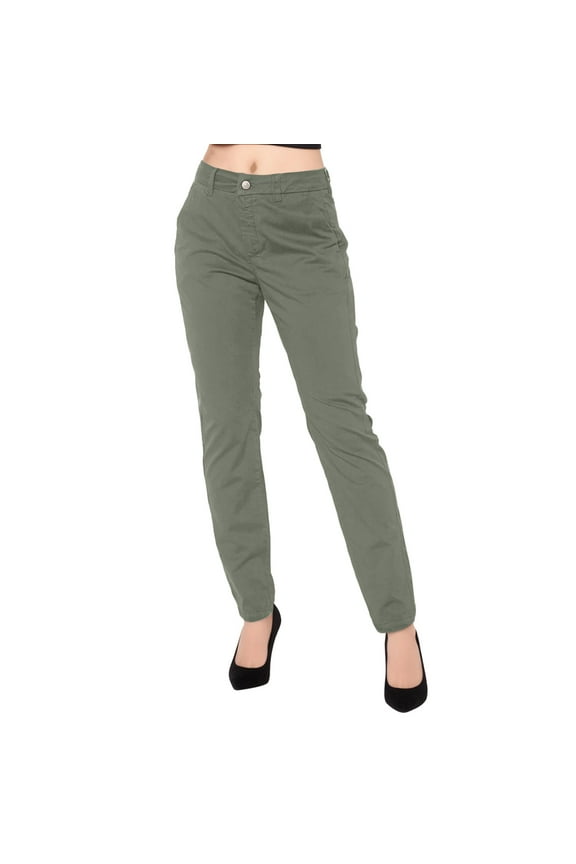 Dress Pants,Petite Pants,Womens Elegant Daily Straight Leg Pants Suit Pants Solid Color Zipper Button Trousers,High Waisted Pants,Pants for Women,Business Casual Pants,Army Green,L