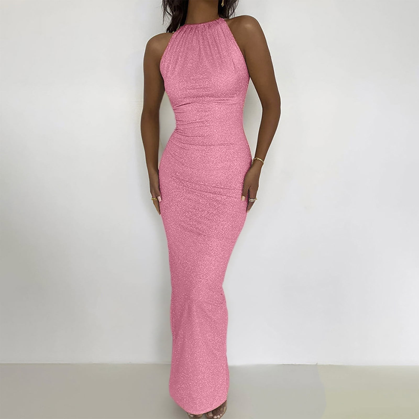 GZWYHT Dresses for Women 2024,Prom Dresses Sexy Sequin Sparkly Glitter