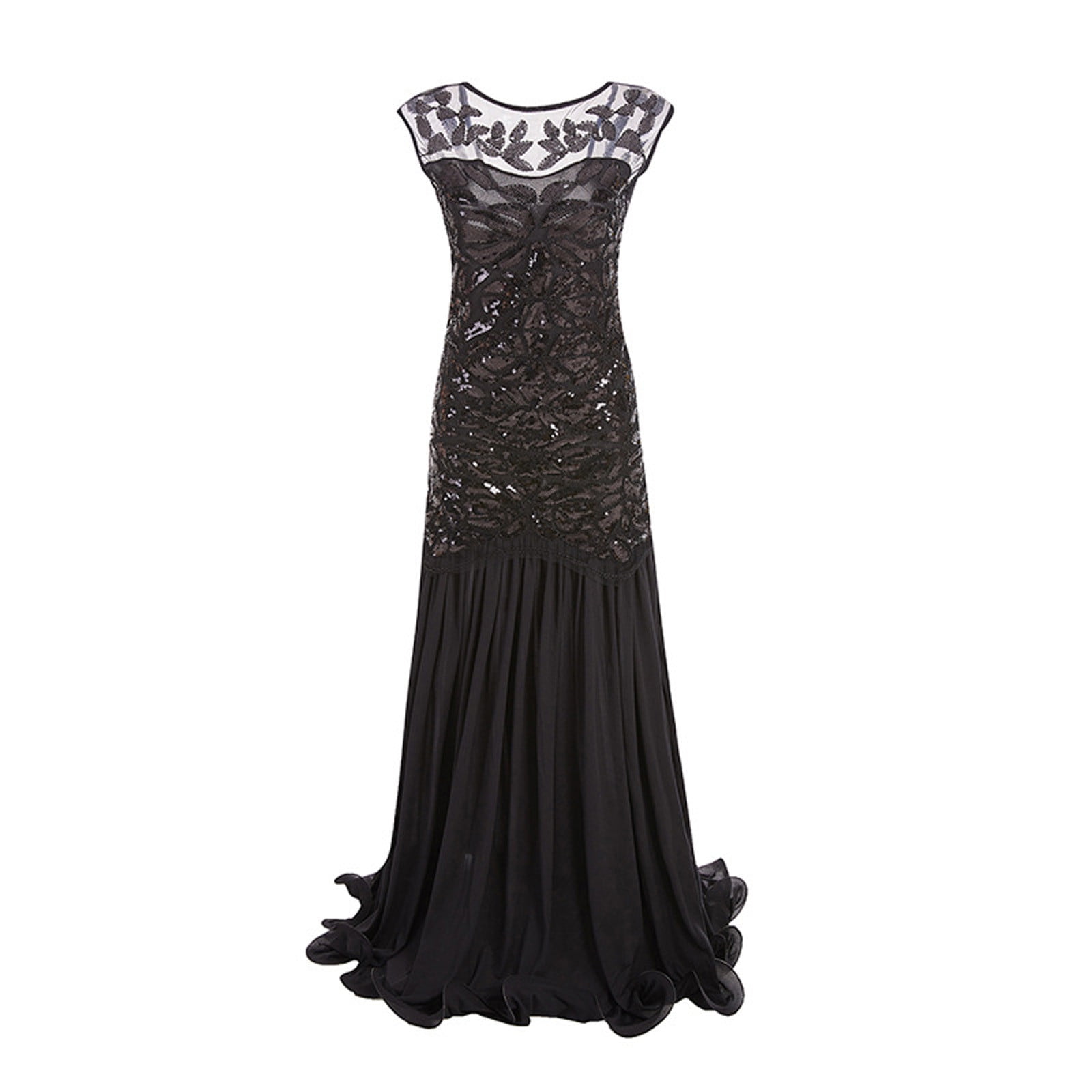 GZWYHT Dresses for Women 2024,Prom Dresses Women's Vintage 1920s Sequin