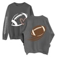 thumbnail image 1 of GZWYHT Football Sweatshirts for Women Funny Sweatshirts Fall Fashion Must Haves Girls Sweatshirt Camping Sweatshirts Gym Sweatshirt Soft Sweatshirts Work Sweatshirt Yoga Sweatshirt，Gray，S, 1 of 7