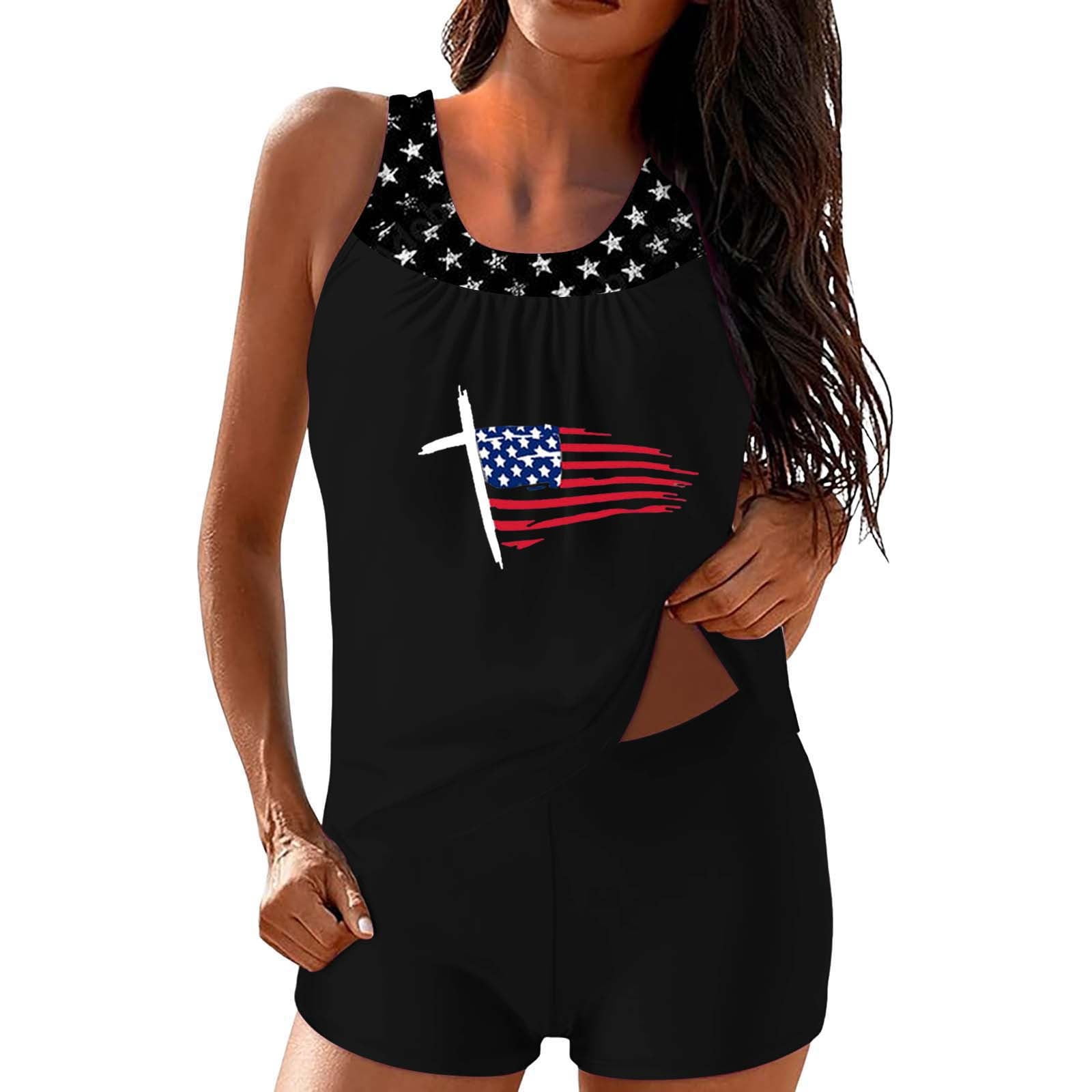 GZWYHT Fourth Of July Swimsuit Women 4th Of July Swimsuits for Women ...