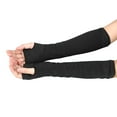 thumbnail image 1 of GZWYHT Gloves for Cold Weather,Cotton Gloves Unisex Fashion Wrist Arm Hand Knitted Long Fingerless Gloves Mitten Winter Gloves,Work Gloves,Gloves for Women Black, 1 of 5