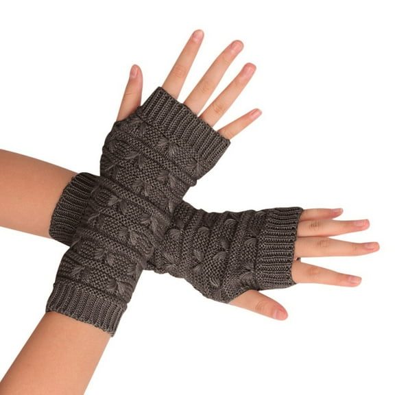 GZWYHT Gloves for Cold Weather,Winter Gloves Women'S Knitted Wool Open Finger Gloves Half Finger Short Warm Gloves Fingerless Gloves,Work Gloves,Gloves for Women B