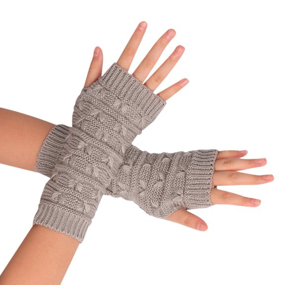 GZWYHT Gloves for Cold Weather,Winter Gloves Women'S Knitted Wool Open Finger Gloves Half Finger Short Warm Gloves Fingerless Gloves,Work Gloves,Gloves for Women D