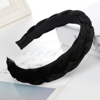 GZWYHT Headbands for Women,Hair Accessories Fashion Velvet Braid Hairband Women Hair Head Hoop Sweet Girls Hair Headband Hair Bands,Hair Ties,Workout Headbands Black