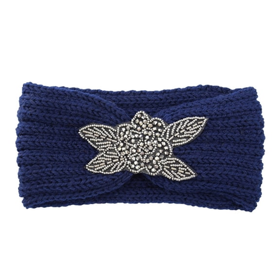 GZWYHT Headbands for Women,Hair Accessories Fashion Women Thermal Hand Knitting Wool Head Hairband Sweet Girls Hair Hairband Hair Bands,Hair Ties,Workout Headbands Navy