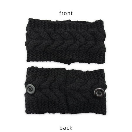 GZWYHT Headbands for Women,Hair Accessories Unisex Elastic Knitted Thermal Head Hairband Sweet Girls Sport Hair Accessories Skincare Headband,Hair Bands,Hair Ties Black