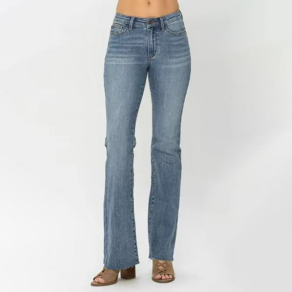 GZWYHT Jeans for Women Flare Pants Women’s Jeans Stretchy Stadeke Jeans Classic Waisted Flare Jeans Juniors Jeans Womens Pants Lounge Pants Women Light Blue XS