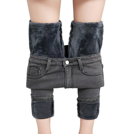 GZWYHT Jeans for Women,Petite Pants,Women'S Fleece And Thick Winter Sports Pants Women'S Fleece Warm Casual Pants,Pants for Women,Womens Casual Pants,Work Pants,Grey,XL