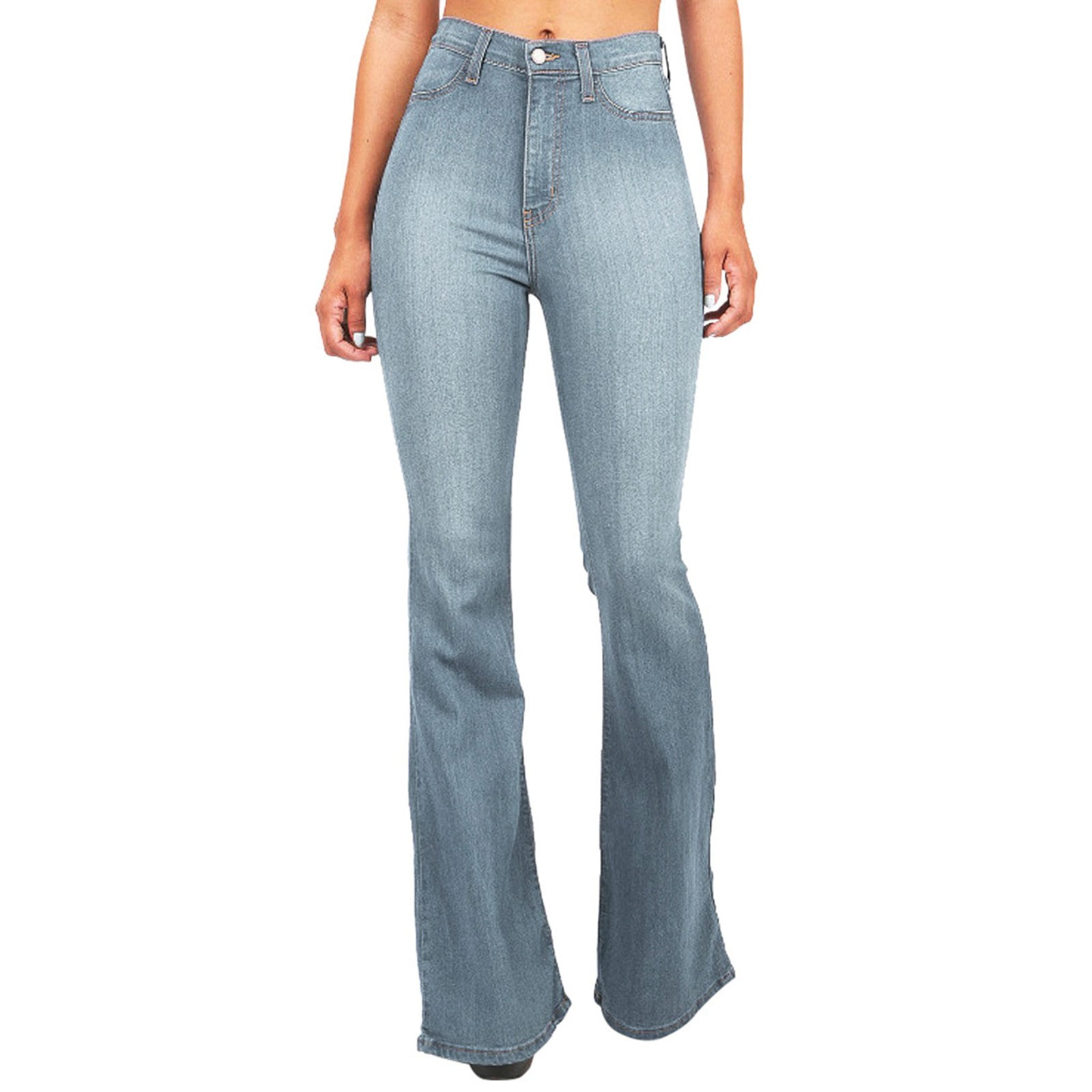 GZWYHT Jeans for Women,Wide Leg Pants,High Trousers Waist Women's Leg ...