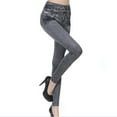 thumbnail image 1 of GZWYHT Jeans for Women,Petite Pants,Womens Denim Jeans Stretch Pencil Trousers Slim Long Pants,Leggings for Women,Tights for Women,Work Pants,Grey,S, 1 of 3