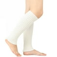 thumbnail image 1 of GZWYHT Leg Warmer,Knee High Stockings Women Juniors Neon Ribbed Leg Warmers For Eighty's Party Sports Yoga Slouch Socks,Clearance,Scrunch Socks White, 1 of 5