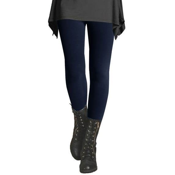 GZWYHT Leggings for Women,Petite Pants,Women's Fleece Lined Leggings Full Length Elastic Fashion Soft Daily Transparent White Ash S 5XL Fall & Winter,Tights for Women,Pants for Women,Work Pants,Navy,L