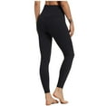 thumbnail image 1 of GZWYHT Leggings for Women,Yoga Pants Women,Yoga Nude Yoga Hidden Waist Tight Women's Pants Solid High Pants Color Fitness Yoga Pants,Workout Leggings,Tights for Women,Summer Pants,Black,XS, 1 of 6