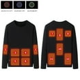 thumbnail image 1 of GZWYHT Mens T-Shirts,Mens Undershirts Men's Heated Bottom Flash Men's USB Heated Warm T Shirt Cold Weather Warm Underwear Tops Tshirts Shirts,Workout Shirts Black L, 1 of 5