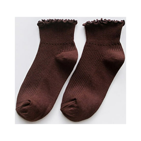 GZWYHT No Show Socks,Dress Socks Women Edge Cotton Vertical Striped Boat Socks Fresh Socks Cotton Socks,Cute Socks,Flat Socks Coffee