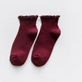 thumbnail image 1 of GZWYHT No Show Socks,Dress Socks Women Edge Cotton Vertical Striped Boat Socks Fresh Socks Cotton Socks,Cute Socks,Flat Socks Red, 1 of 4