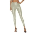 thumbnail image 1 of GZWYHT Petite Pants,Leggings for Women,Womens Faux Leather Leggings Stretch High Waisted Pleather Pu Pants Warm Pants,Tights for Women,Pants for Women,Leather Pants,E,XL, 1 of 9