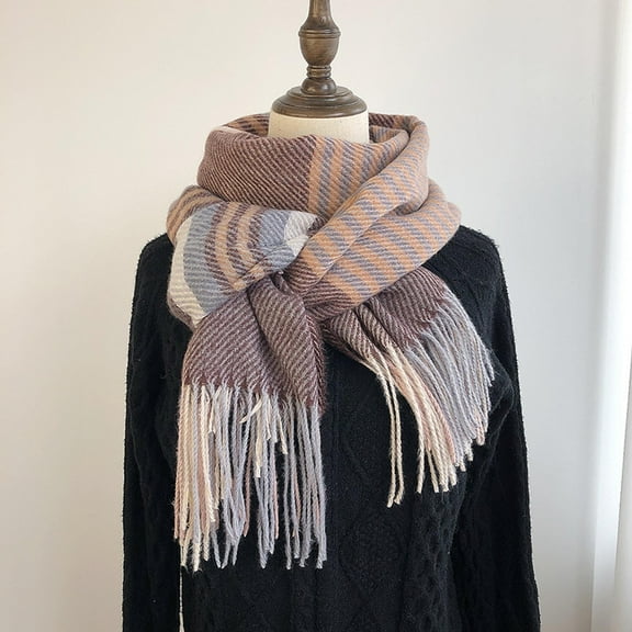 GZWYHT Scarves for Women Lightweight,Scarves Women Fall Winter Scarf Classic Scarf Warm Soft Large Blanket Wrap Shawl Scarves Neck Scarf,Clearance,Womens Scarves A