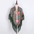 thumbnail image 1 of GZWYHT Shawl Wraps,Shawl Women Lady Muslim Folk-Custom Print Tassel Square Scarf Wrap Shawl Travel Scarve Scarves for Women Lightweight,Clearance,Shawls And Wraps Multicolor J, 1 of 6