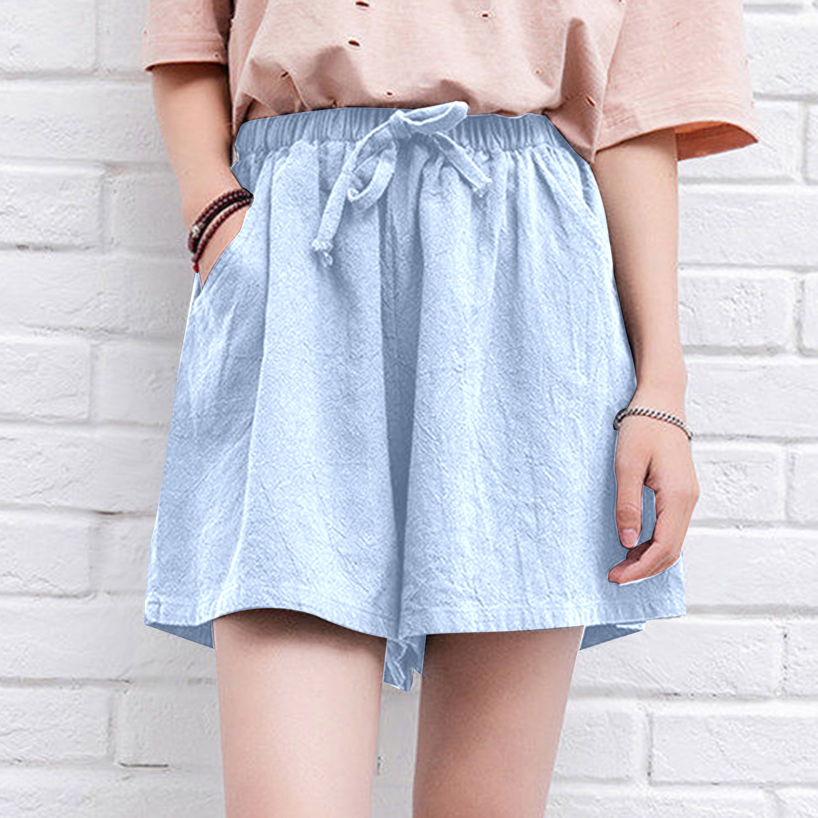 Women's Multi Dyed Slim Fit Cotton Shorts