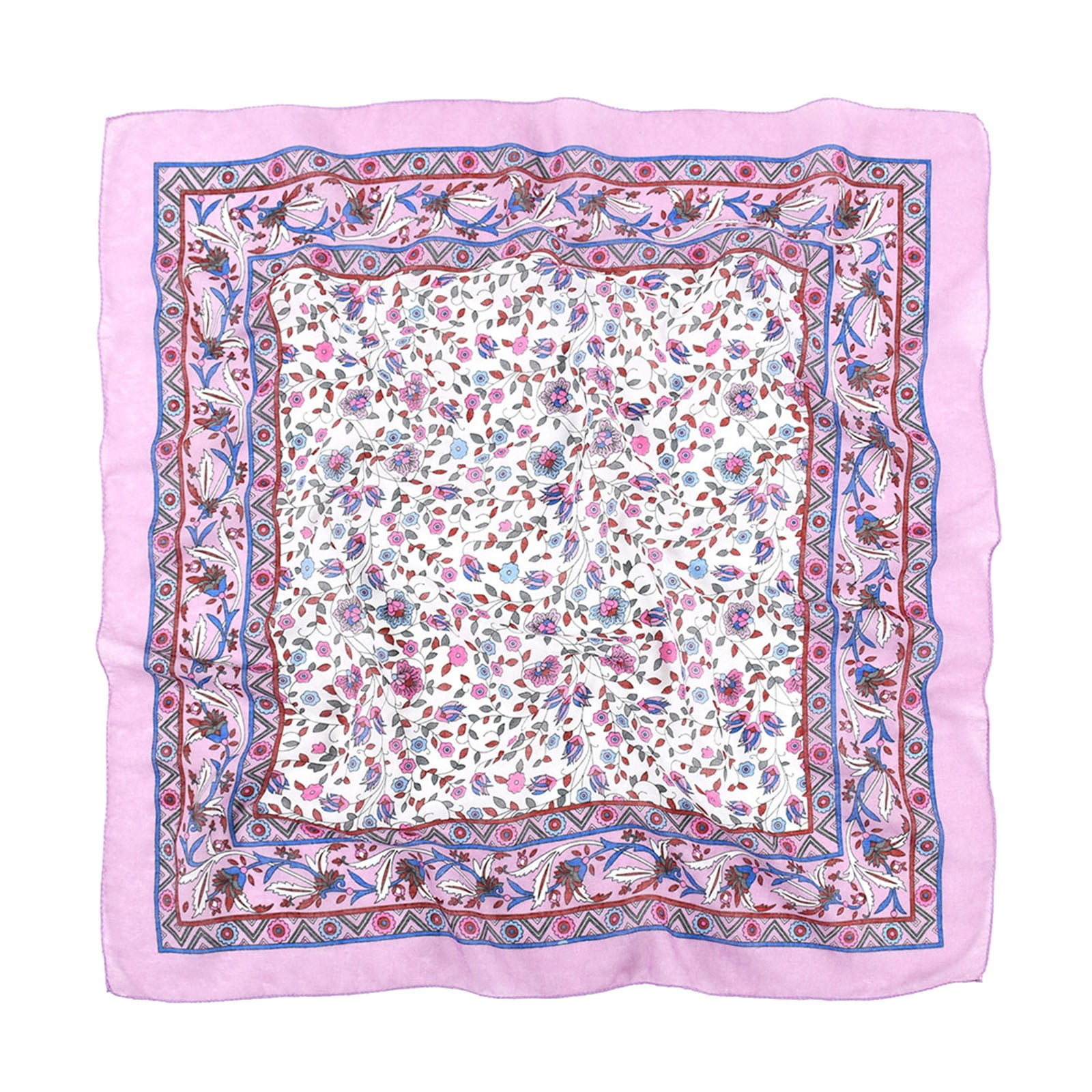 FUDERU Vintage Bandanas Square Polka Dot Scarfs For Women Breathable Lightweight Silk Like Scarf Neckerchief Navy One Size