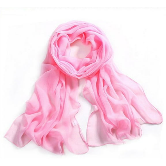 GZWYHT Silk Scarf,Scarves for Women Lightweight Womens Solid Color Chiffon Silk Scarf Candy Color Scarf Neck Scarf,Clearance,Womens Scarves E