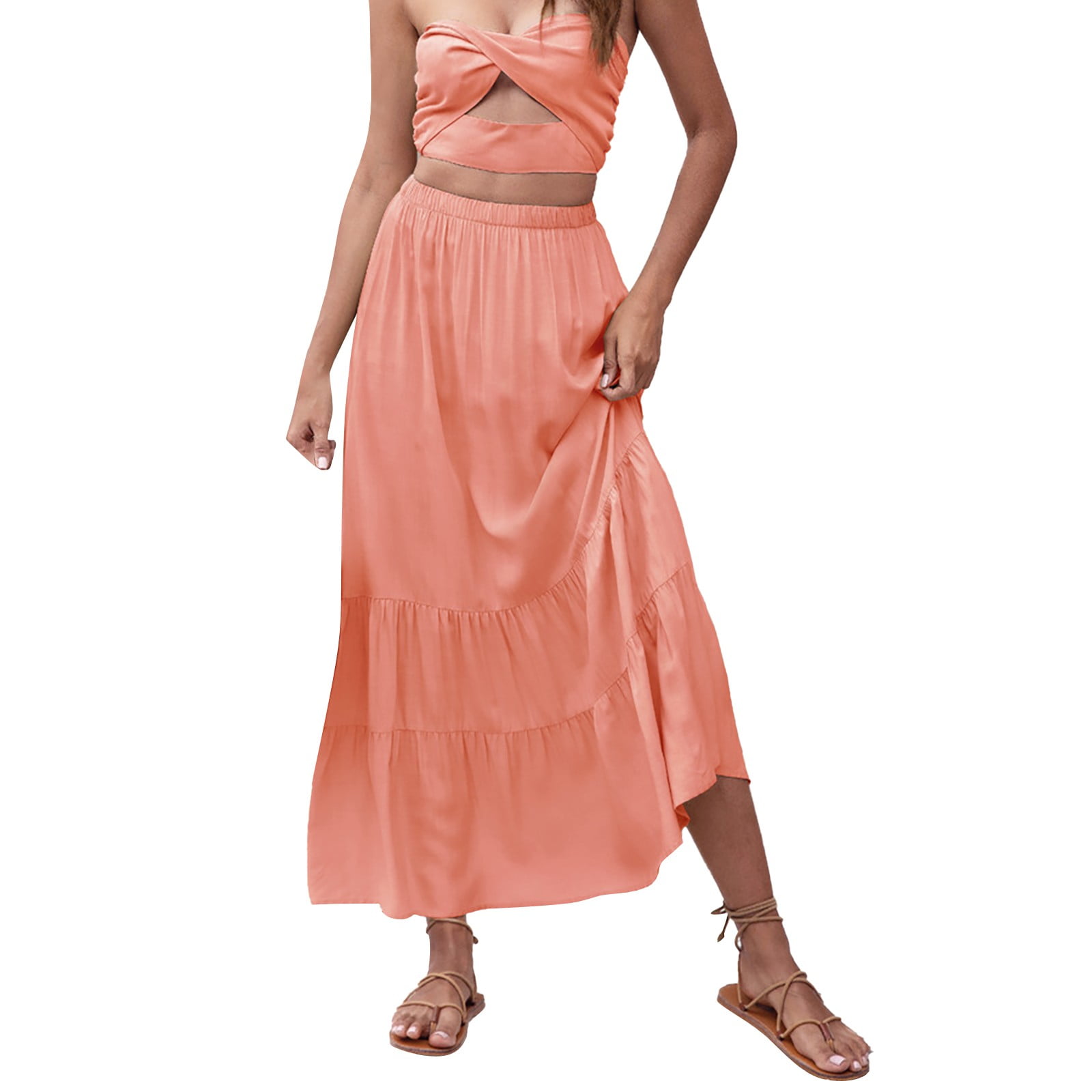 gzwyht-skirts-for-women-maxi-skirt-women-summer-boho-elastic-waist