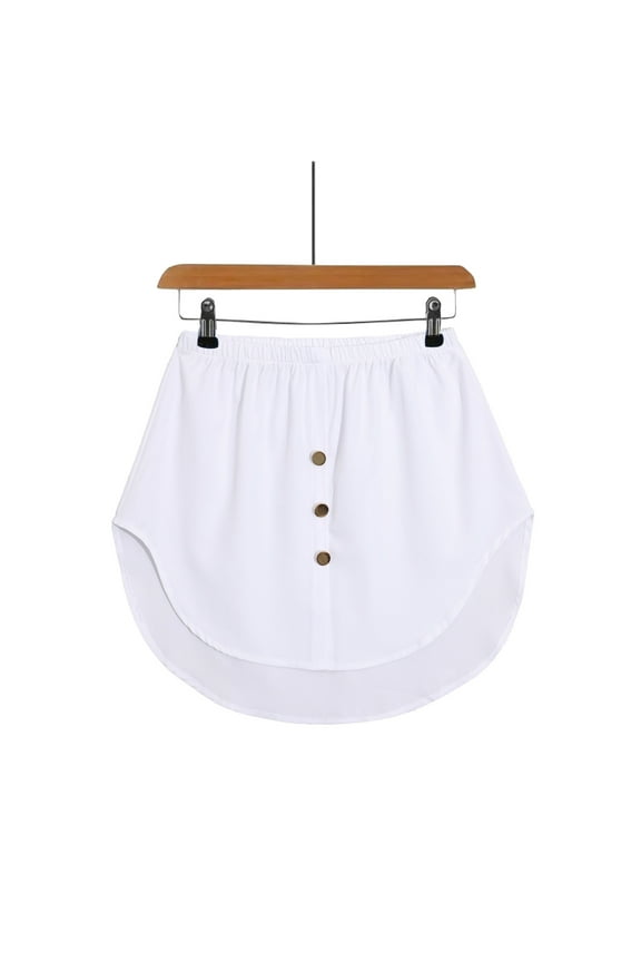 Skirts for Women,Mini Skirt Lower Mini Shirt Women's Extensions Top All Bottom Layering Waist Mini With Elastic Shirt Band Extender Dress Summer Skirts,Flowy Skirt,White Dress,A Line Skirt S