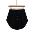 thumbnail image 1 of GZWYHT Skirts for Women,Mini Skirt Lower Mini Shirt Women's Extensions Top All Bottom Layering Waist Mini With Elastic Shirt Band Extender Dress Summer Skirts,Flowy Skirt,Black Dress,A Line Skirt XL, 1 of 1