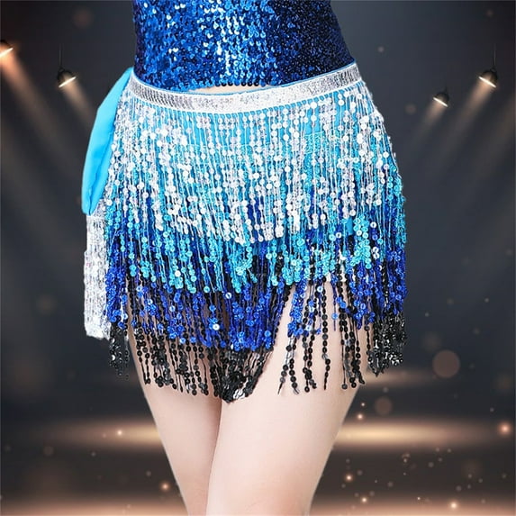 GZWYHT Skirts for Women,Mini Skirt Sequin Fringe Women's Nightclub Skirt Skirt Stage With Sparkly Sparkly Costume Fashion Skirt Leather Skirt,Wrap Skirt,A Dress,Sequin Skirt One Size