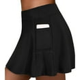 thumbnail image 1 of GZWYHT Skirts for Women,Tennis Skirt Women's Tennis Skirts Run yoga Inner Shorts Elastic Sports Golf Pockets Hakama Mini Skirt,Pleated Skirts,Black Dress,Cargo Skirt L, 1 of 9
