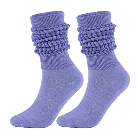 GZWYHT Slouchy Socks For Women,Reflective Solid Color Middle Warm Winter Socks Creative Novelty Design Knit Crew Calf Hiking Boot Sock Stocking Stuffers Gifts