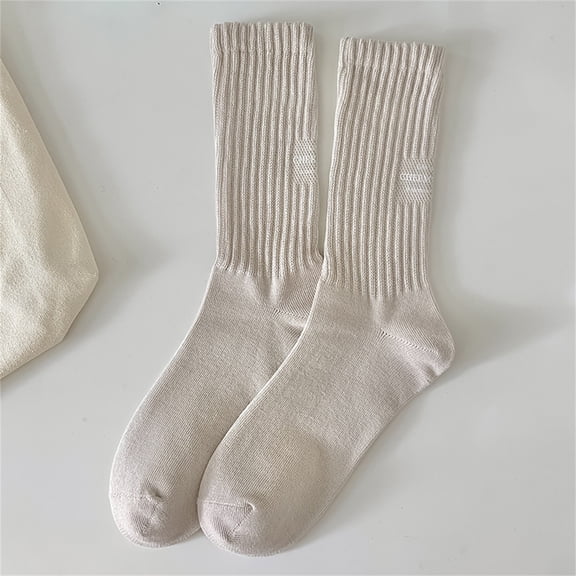 GZWYHT Socks for Women Crew Socks Women Thin Cotton Socks Soft Cotton Bootie Socks Women Above Ankle Crew Socks Cotton Socks Cute Socks Khaki One Size