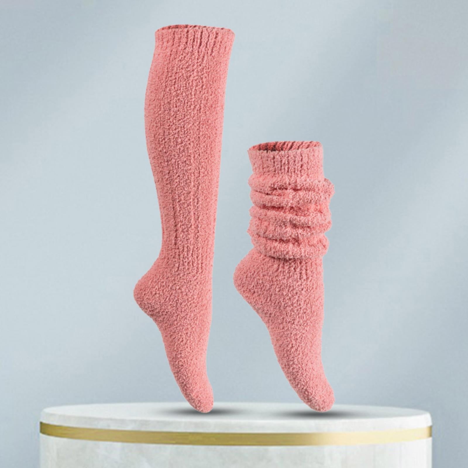 ANCHOVY Women's Winter Slouch Socks - Thick Knit Wool Blend Boot Socks, Size 5-9