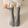thumbnail image 1 of GZWYHT Socks for Women Crew Socks Warm Christmas Fashion Windproof Printing Mid Tube Socks Long Tube Cotton Fuzzy Socks Cute Socks Grey One Size, 1 of 6