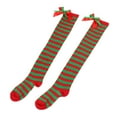 thumbnail image 1 of GZWYHT Striped Knee High Socks Thick Soft Socks Knee High Anti Slip Socks Outdoor Sport Socks Halloween Compression Socks Cute Cotton Socks Over the Knee Socks Thigh High Socks,Multicolor, 1 of 4