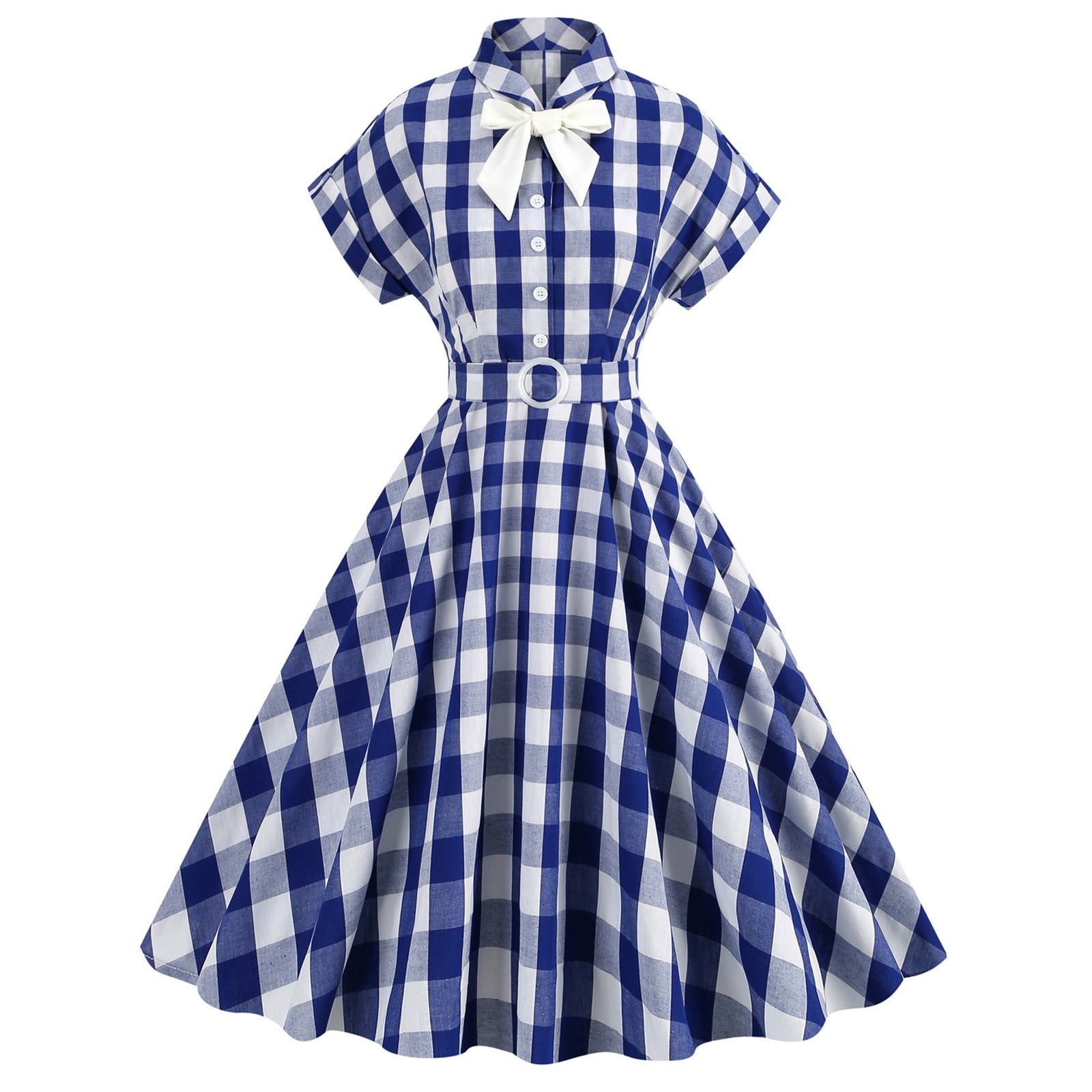 Gzwyht Summer Dresses,dresses For Women 2024 1950s Rockabilly Dress 