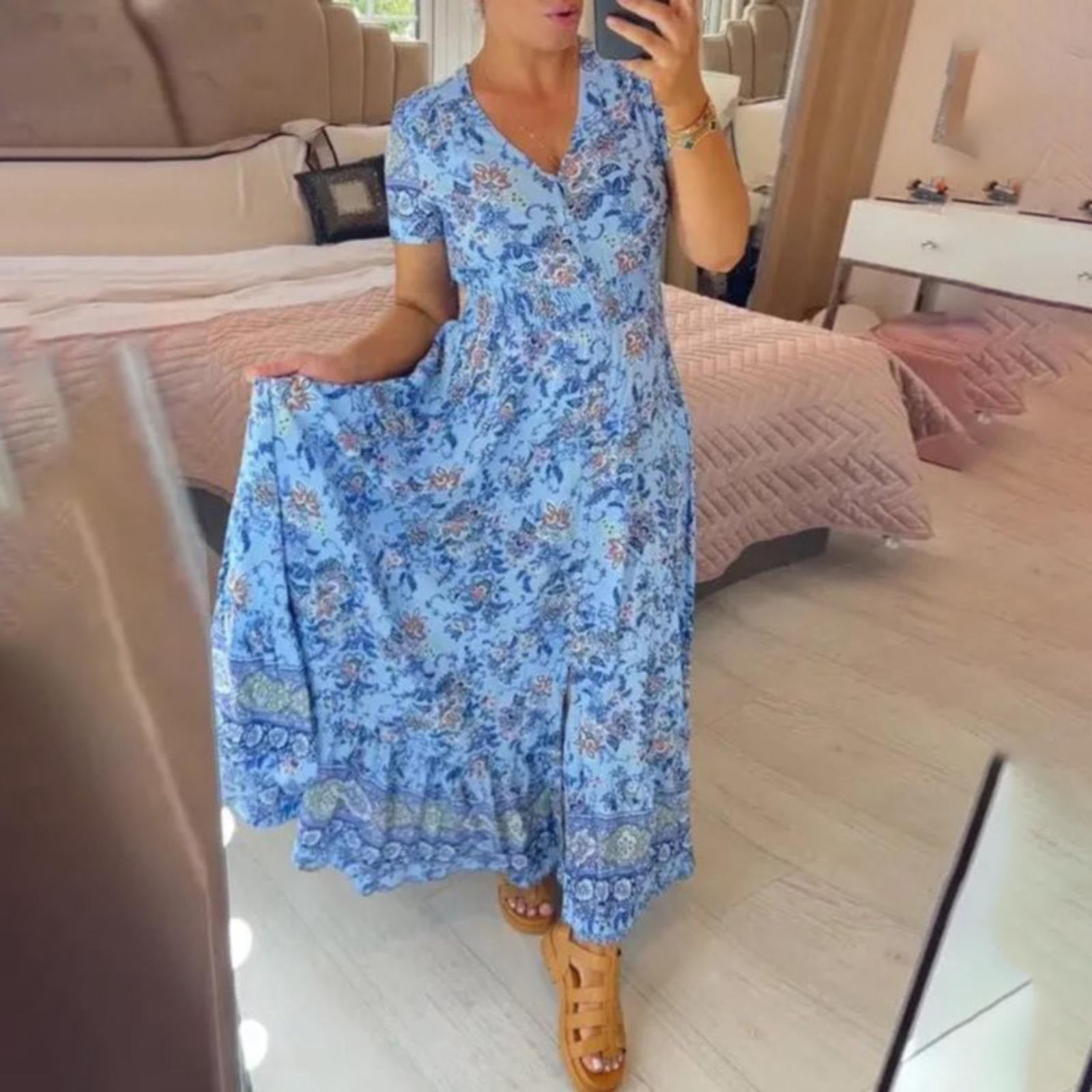 GZWYHT Summer Dresses,Dresses for Women 2025 Women's Fashionable Casual ...