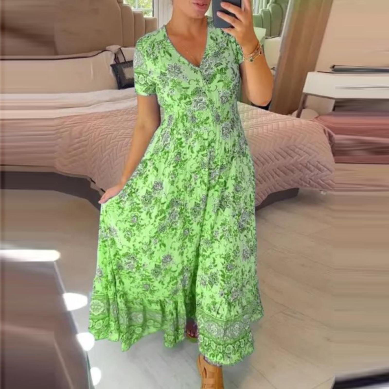 GZWYHT Summer Dresses,Dresses for Women 2025 Women's Fashionable Casual ...