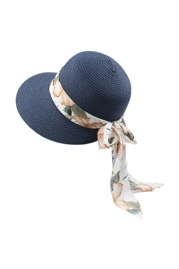 Sun Hats For Women,Summer Straw Hat Foldable Packable Roll Up Cap Upf 50+ Uv Sun Protection Wide Brim Women'S Wide Brim Sun Hats Uv Protection