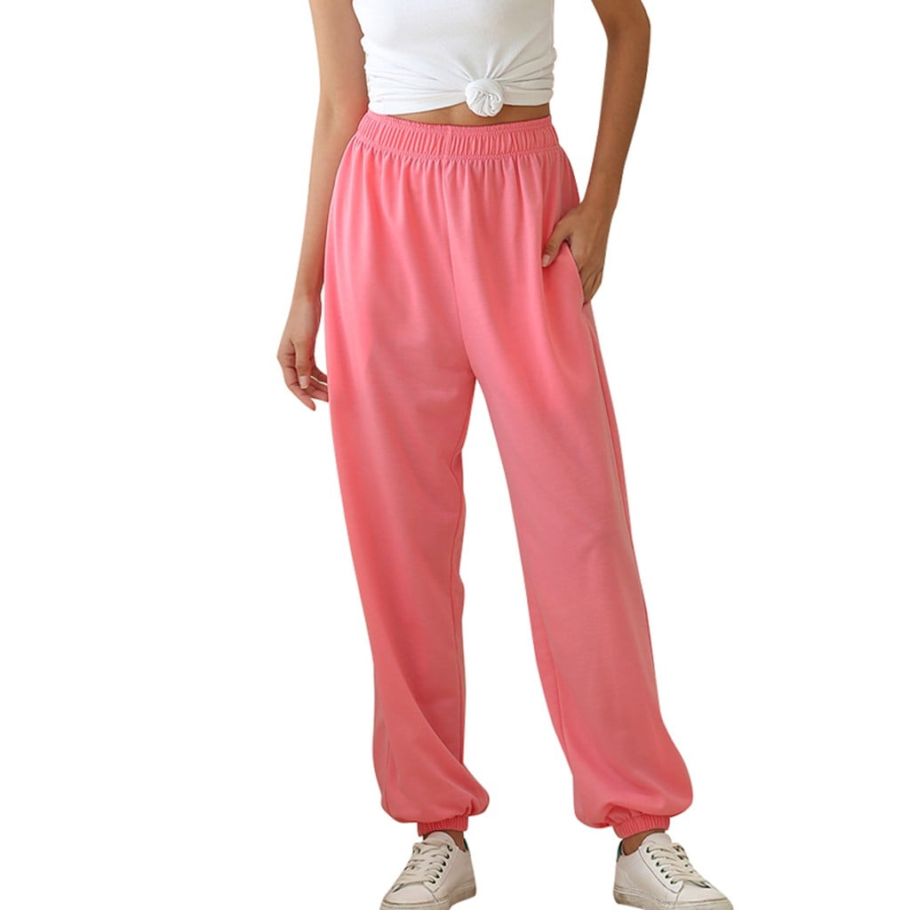 GZWYHT Sweatpants Women,Joggers for Women,Women's Active Elastic Waist