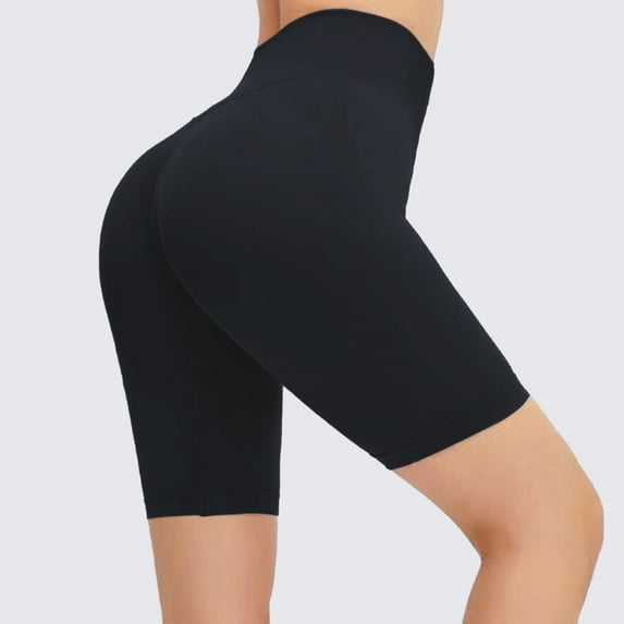 GZWYHT Sweatpants Women Shorts for Women Women's Sports Skinny Hip Quarter Pants High Waisted Yoga Fitness Pants Short Pants Running Shorts Tights for Women Black S