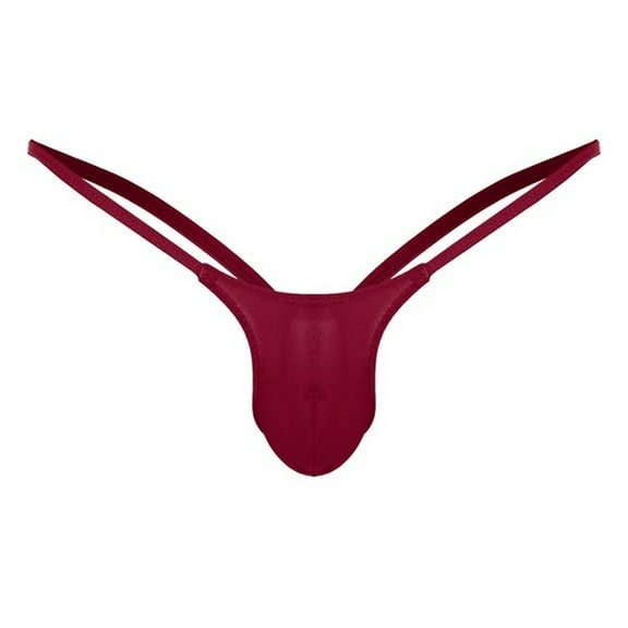 GZWYHT Thongs for Women Womens Underwear,Open Back Mens Underpants Low Rise Briefs G-string Thong Underwear,Crotchless Underwear,Panties for Women,No Show Underwear,Wine L