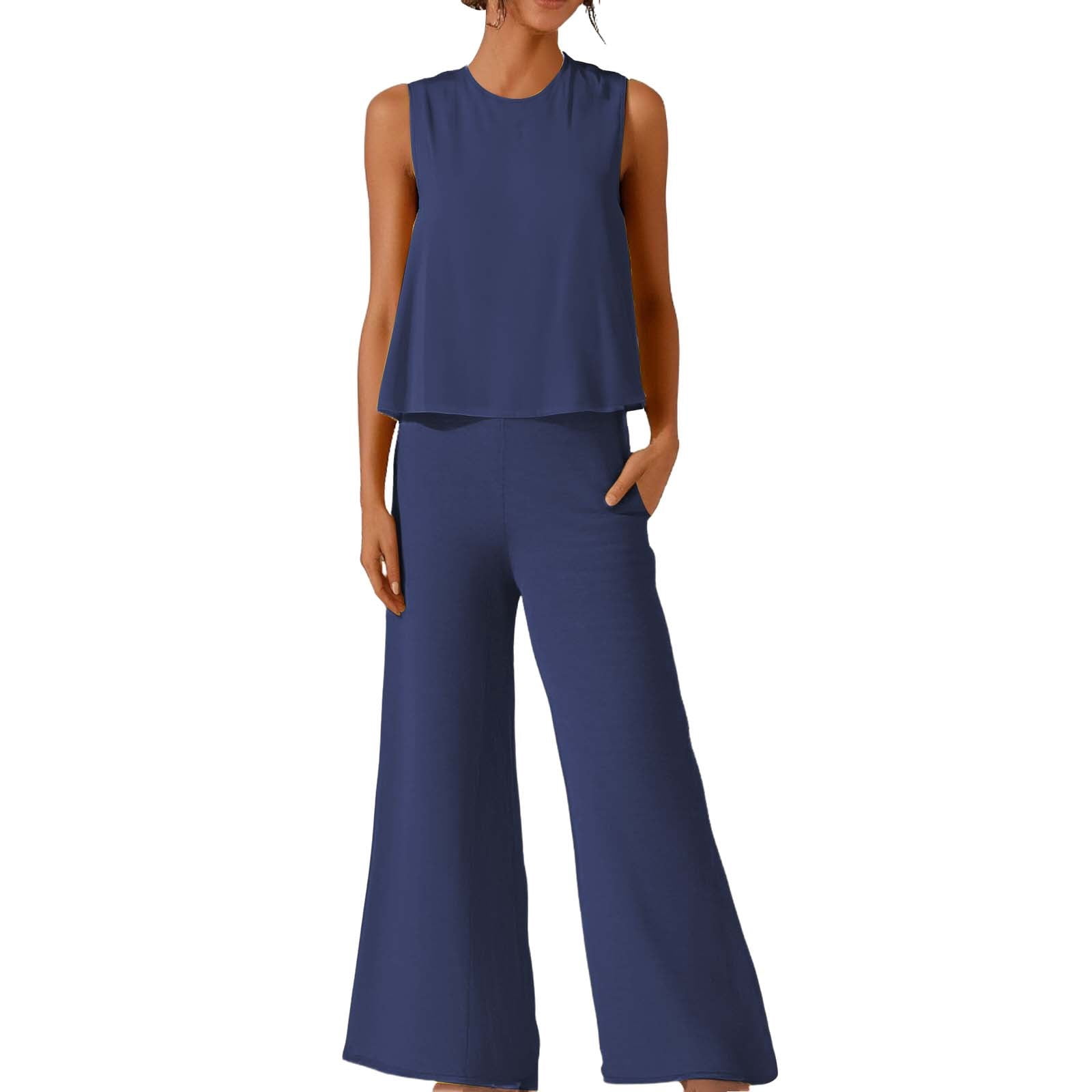 Plain Two-Piece Party Set for Women