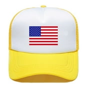 GZWYHT Visors,Visor Hats Unisex America Baseball Cap United States Mesh Splice Hat For Men Women USA Flag Adjustable Hat Size Strapback Breathable Trucker Caps Casual Sun Peak Hat Sun Hats A