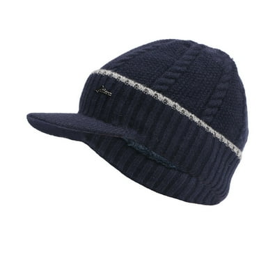 GZWYHT Visors,Visor Hats Warm Woolen Knit Hat Pullover Cap Sports Cap Thickened Toe Cap Sun Hats,Hats for Men Navy