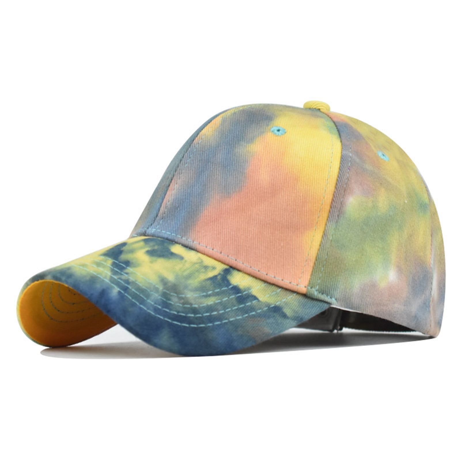 GZWYHT Visors,Visor Hats Women Casual Tie Dye Printed Colorful Baseball